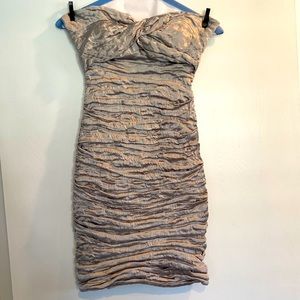 Silver Nicole Miller dress